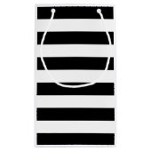 Petit Sac Cadeau Tournesol Moderne Grandes Noires & Blanches (Dos)