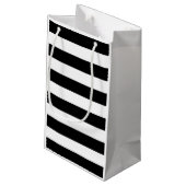 Petit Sac Cadeau Tournesol Moderne Grandes Noires & Blanches (Dos Angle)