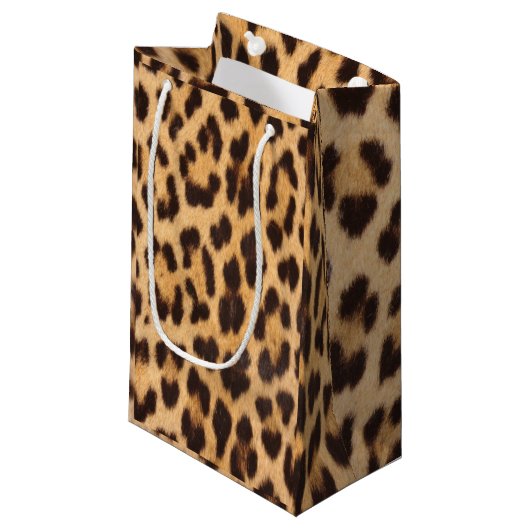 Petit Sac Cadeau trendy stylislisi wild safari leopard print (Devant Angle)