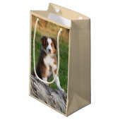 Petit Sac Cadeau Tri photo australienne rouge mignonne de chiot de (Devant Angle)