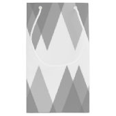 Petit Sac Cadeau Triangles gris (Dos)