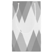 Petit Sac Cadeau Triangles gris (Devant)