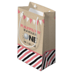 Petit Sac Cadeau Trou en une fille Golf 1er anniversaire Par tee