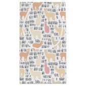 Petit Sac Cadeau Troupeau de motif d'alpaga (Dos)