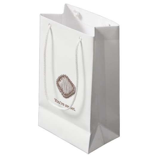 Petit Sac Cadeau Truffes au chocolat (Devant Angle)