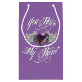 Petit Sac Cadeau Tu As Mon Coeur Rose (Dos)