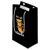 Petit Sac Cadeau Tu-ba Funny Tuba Puns Dark BG (Devant Angle)