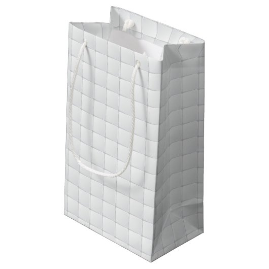Petit Sac Cadeau Tuile blanche (Dos Angle)