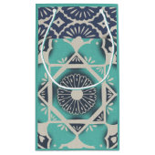 Petit Sac Cadeau Tuile bleue II de batik (Dos)