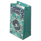 Petit Sac Cadeau Tuile bleue II de batik (Dos Angle)