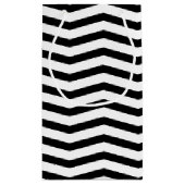 Petit Sac Cadeau Tulip Botanique Chevron Stripe Motif (Dos)