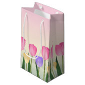 Petit Sac Cadeau Tulipes (Devant Angle)