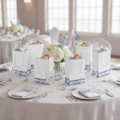 Petit Sac Cadeau Tulipes en bleu Delft