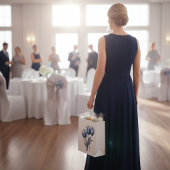 Petit Sac Cadeau Tulipes en bleu Delft