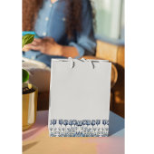 Petit Sac Cadeau Tulipes en bleu Delft