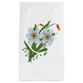 Petit Sac Cadeau Tulipes et jonquilles Fleurs (Devant)
