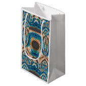 Petit Sac Cadeau Turquoise Gold Sun Southwestern Art (Devant Angle)