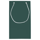 Petit Sac Cadeau Turquoise gris uni (Dos)