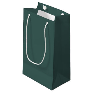 Petit Sac Cadeau Turquoise gris uni