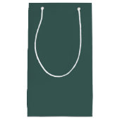 Petit Sac Cadeau Turquoise gris uni (Devant)