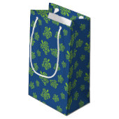 Petit Sac Cadeau Turtle Green et Blue Party Stups (Dos Angle)