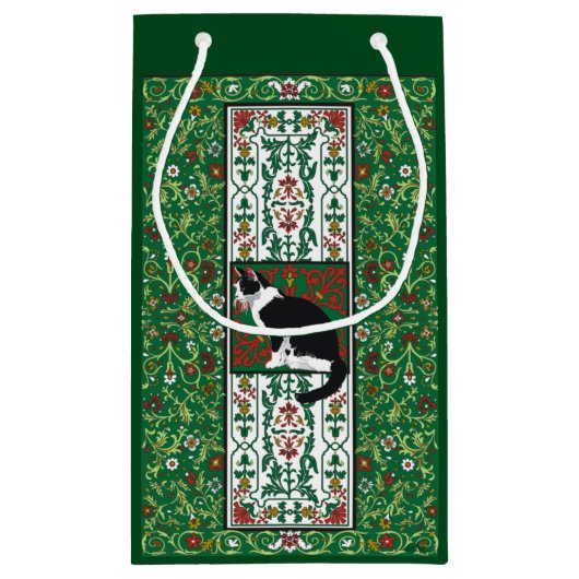 Petit Sac Cadeau Tuxedo Chat Baroque (Dos)