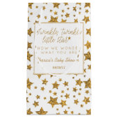 Petit Sac Cadeau Twink, Twinkle Little Star Baby shower (Devant)