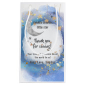 Petit Sac Cadeau Twinkle Twinkle Little Star, Blue And Gold (Devant)