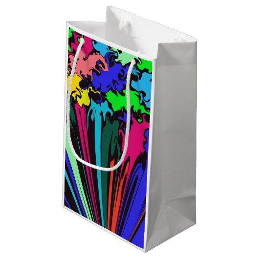 Petit Sac Cadeau Twirl coloré Abstrait / Pinched / (Dos Angle)