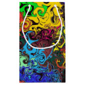 Petit Sac Cadeau Twirlers colorés Abstraits / (Dos)