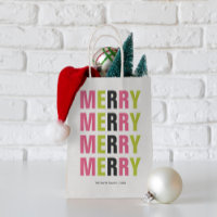 Typographie moderne Noël coloré "Joyeux"