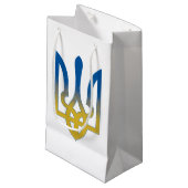 Petit Sac Cadeau Ukraine Pays Fierté Drapeau, drapeau ukrainien (Devant Angle)