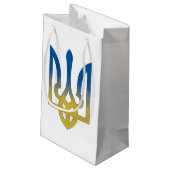 Petit Sac Cadeau Ukraine Pays Fierté Drapeau, drapeau ukrainien (Dos Angle)