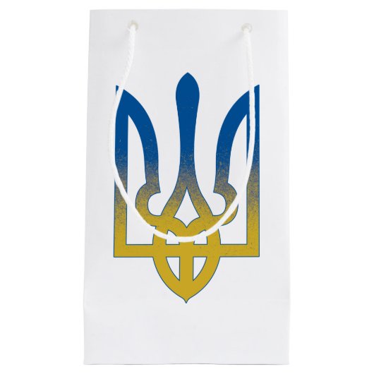 Petit Sac Cadeau Ukraine Pays Fierté Drapeau, drapeau ukrainien (Devant)