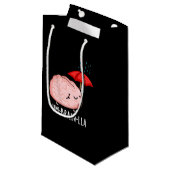 Petit Sac Cadeau Um-cerveau-lla Funny Cerveau Puns Dark BG (Devant Angle)