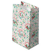 Petit Sac Cadeau Un clin d'oeil à Noël Motif (Dos Angle)