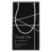 Petit Sac Cadeau Un mariage de style géométrique simple (Devant)