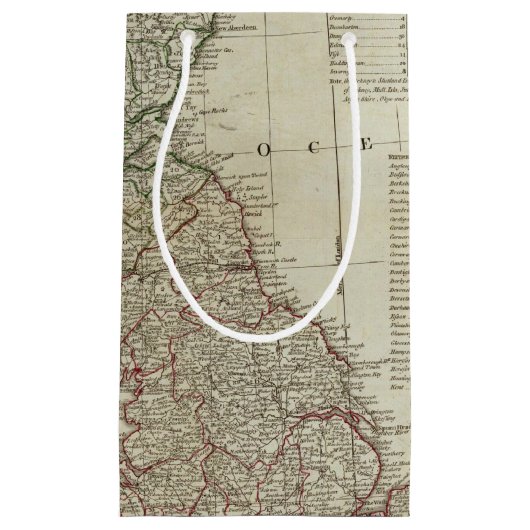 Petit Sac Cadeau Une carte complète des îles britanniques (Devant)