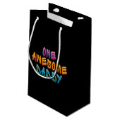 Petit Sac Cadeau Une incroyable Typographie du Graffiti pour papa | (Dos Angle)