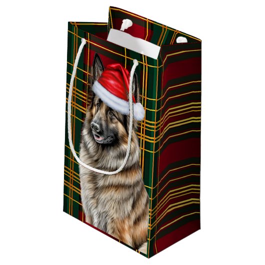 Petit Sac Cadeau Vacances Belge Tervuren Chien Amusants Plaid Noël (Dos Angle)