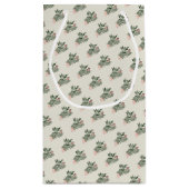 Petit Sac Cadeau Vacances de Noël Feuilleté De Luxe Durable (Dos)