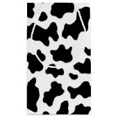 Petit Sac Cadeau Vache noire et blanche Imprimé (Dos)