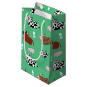 Petit Sac Cadeau Vaches âgées (Devant Angle)