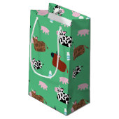 Petit Sac Cadeau Vaches âgées (Dos Angle)