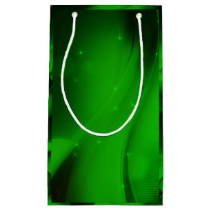 Petit Sac Cadeau Vague verte