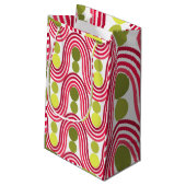 Petit Sac Cadeau Vagues et cercles (Dos Angle)
