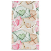 Petit Sac Cadeau Valentine Envelope and Hearts (Dos)