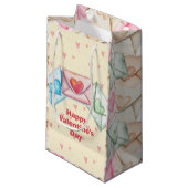 Petit Sac Cadeau Valentine Envelope and Hearts (Devant Angle)