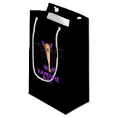 Petit Sac Cadeau Vampire Bat Funny Baseball Pun Dark BG (Devant Angle)