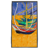 Petit Sac Cadeau Van Gogh Bateaux Plage impressionniste (Devant)